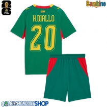 Maglie da calcio Senegal Habib Diallo #20 Seconda Maglia Bambino Mondiali 2026  Manica Corta (+ Pantaloni corti)
